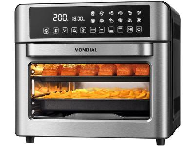 Air Fryer Mondial AFO-25L-BI Preto e Inox com Timer 25L