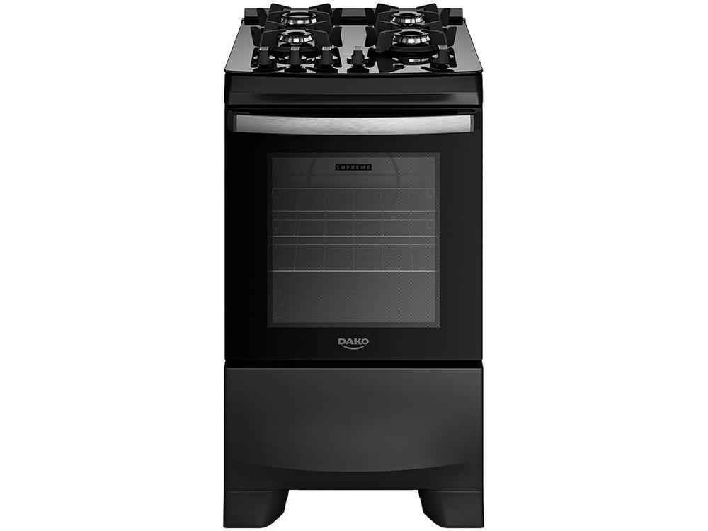 Fogão 4 Bocas Dako Preto Supreme Glass - 1