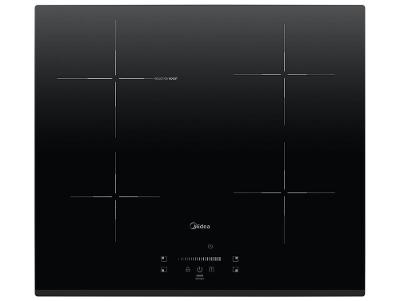 Cooktop 4 Bocas Elétrico Midea Vitrocerâmico Touch Digital Preto Acendimento Automático CYC40P2