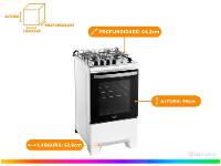 Fogão 4 Bocas Dako Branco Supreme - 7