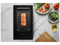 Cooktop 2 Bocas Elétrico Midea Touch Digital Preto Acendimento Automático CFBD22