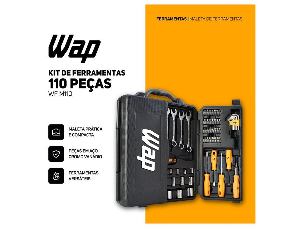 Kit Ferramentas WAP 110 Peças WF M110 - 2