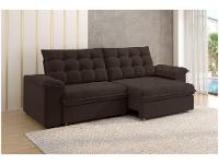 Sofá 4 Lugares Retrátil Reclinável Veludo Vancouver Besthouse - 1