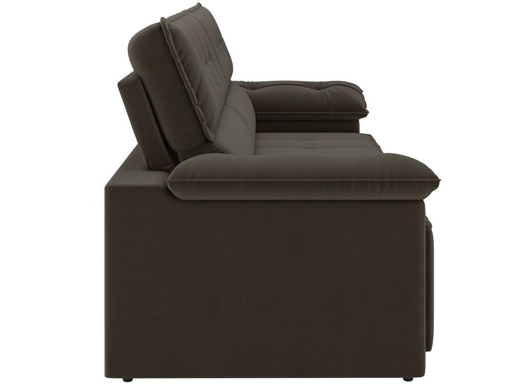 Sofá 3 Lugares Retrátil Reclinável Veludo Santorini Besthouse - 8