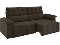 Sofá 3 Lugares Retrátil Reclinável Veludo Santorini Besthouse - 6