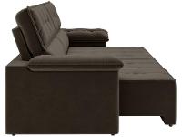 Sofá 3 Lugares Retrátil Reclinável Veludo Santorini Besthouse - 7