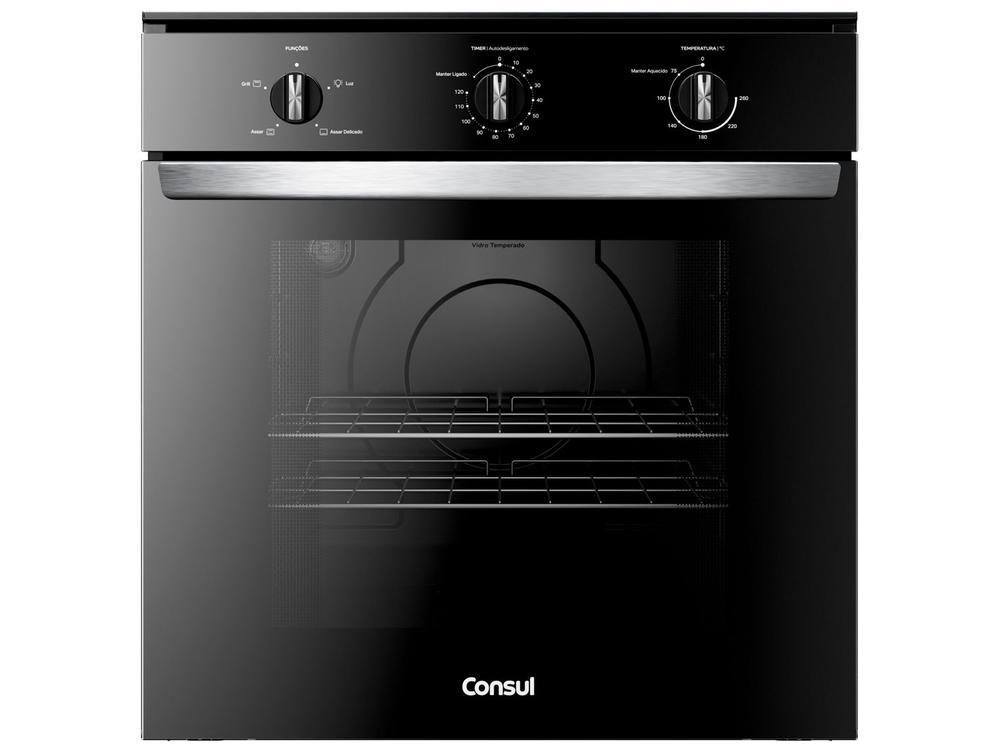 Forno Elétrico de Embutir Consul Multifuncional 84L Preto COB84BE - 1