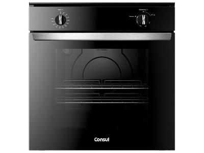 Forno a Gás de Embutir Consul Multifuncional Grill 78L Preto COA84CE