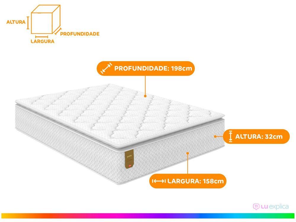Colchão Queen Prorelax de Molas Ensacadas 32x158x198cm Milão - 2
