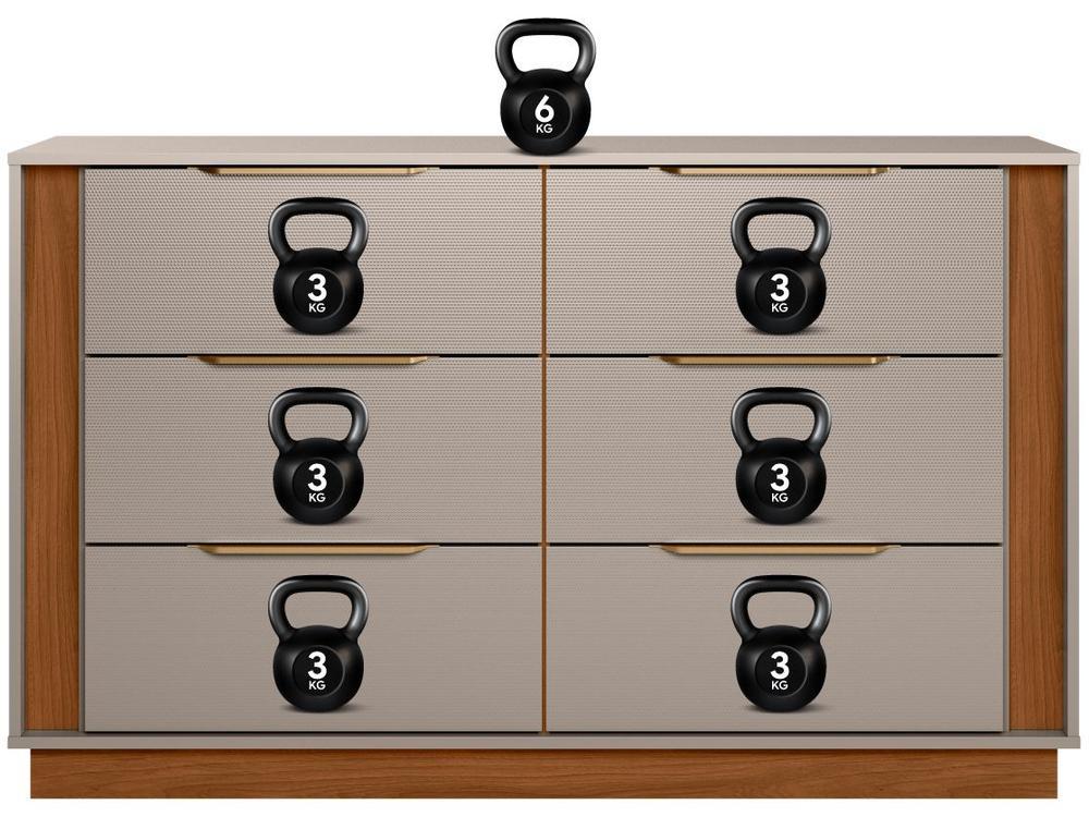 Cômoda 6 Gavetas Demóbile Giardino - 4