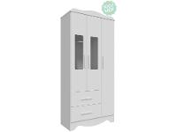 Guarda-roupa 2 Gavetas 3 Portas Moveis Peroba Harmonia - 9