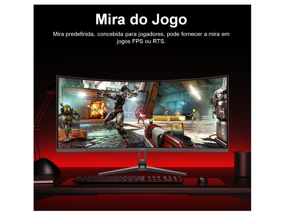 Monitor Gamer Curvo 34" 180Hz 1ms Full HD R1500 Legacy GW34WQ180 2 HDMI 2 DisplayPort Freeysnc G-sync - 7