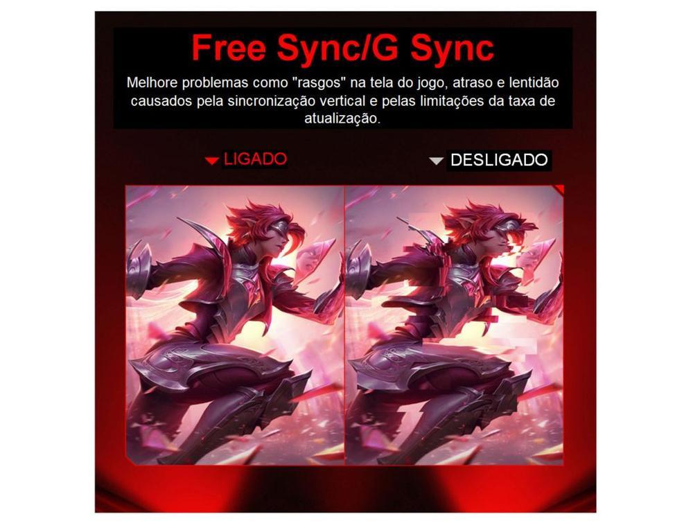 Monitor Gamer Curvo 34" 180Hz 1ms Full HD R1500 Legacy GW34WQ180 2 HDMI 2 DisplayPort Freeysnc G-sync - 8