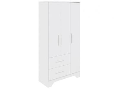 Guarda-roupa de Bebê 2 Gavetas 3 Portas Moveis Peroba Magia