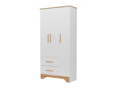 Guarda-roupa de Bebê 2 Gavetas 3 Portas Moveis Peroba Magia