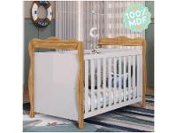 Berço Mini Cama Branco e Amêndoa Moveis Peroba Ninho - 3