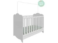 Berço Mini Cama Branco Moveis Peroba Harmonia - 5