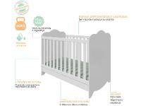 Berço Mini Cama Branco Moveis Peroba Harmonia - 8