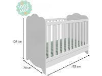 Berço Mini Cama Branco Moveis Peroba Harmonia - 9
