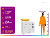 Cômoda de Bebê 4 Gavetas Moveis Peroba Ninho - 2