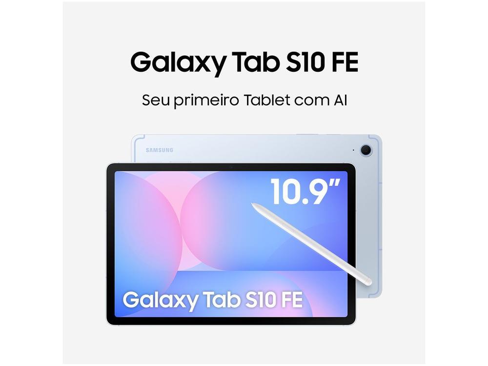 Tablet Samsung Galaxy Tab S10 FE com Capa e Caneta S Pen 8GB RAM 128GB 10,9" Android 15 Exynos 1580 Wi-Fi - 2