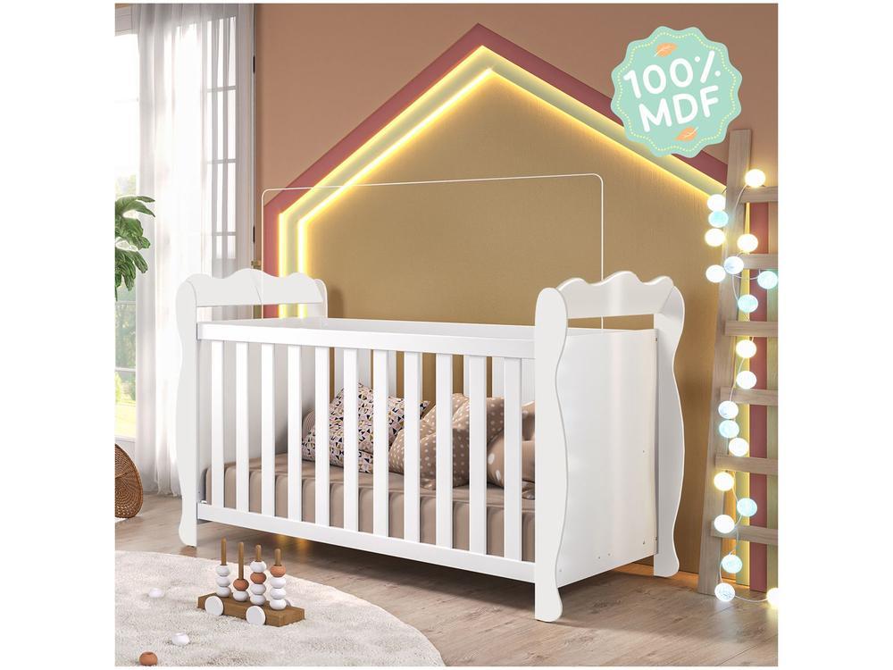 Berço Mini Cama Branco Moveis Peroba Ninho - 3