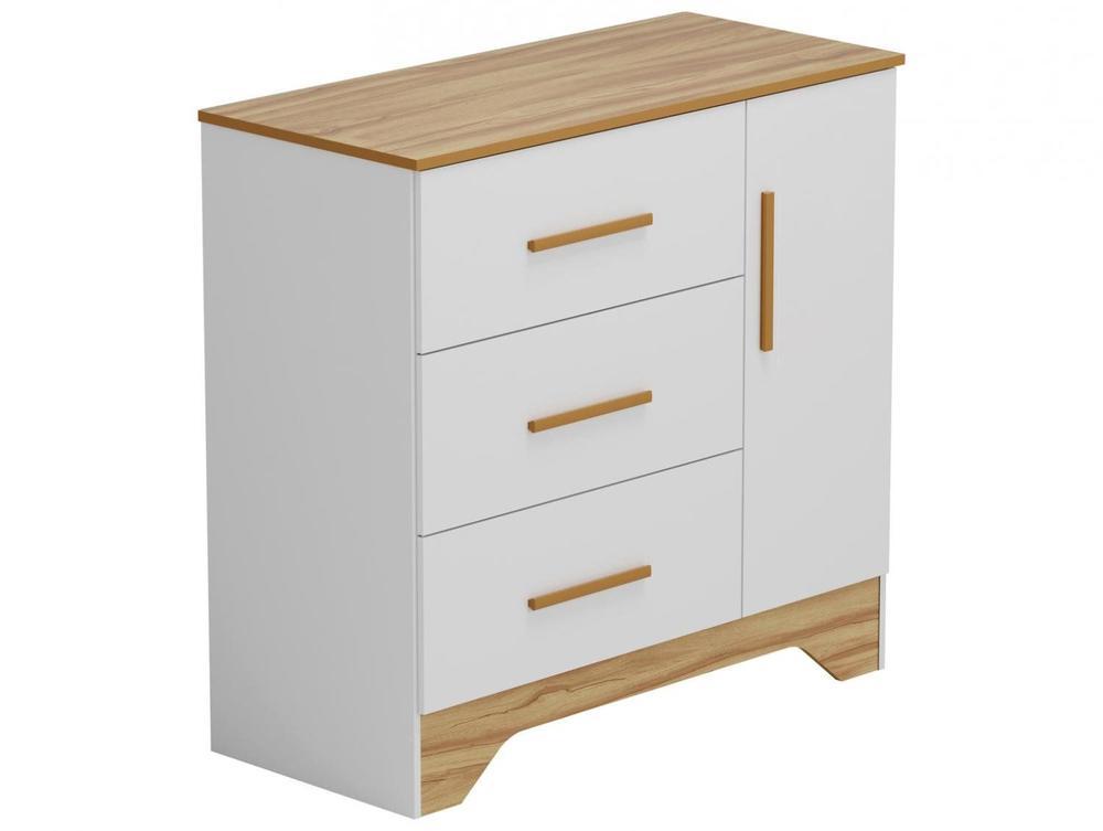 Cômoda Infantil 3 Gavetas Moveis Peroba Magia - 1