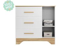 Cômoda Infantil 3 Gavetas Moveis Peroba Magia - 6