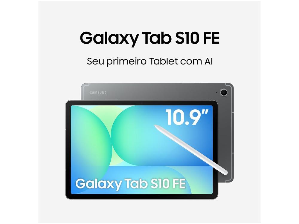 Tablet Samsung Galaxy Tab S10 FE com Capa e Caneta  S Pen 8GB RAM 128GB 10,9" Android 15 Exynos 1580 Wi-Fi - 2