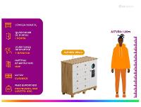 Cômoda de Bebê 4 Gavetas Moveis Peroba Ninho - 2