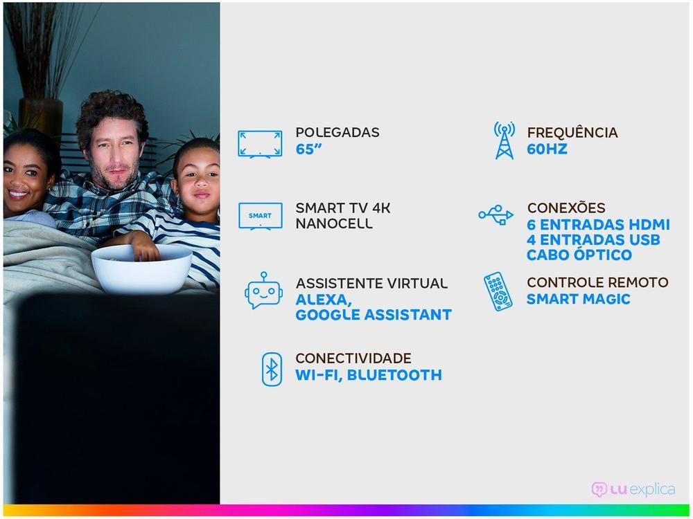 Smart TV 65” 4K NanoCell LG 65NANO75 Processador   - 2
