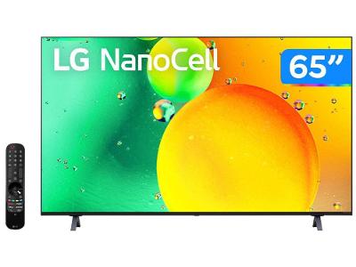 Smart TV 65” 4K NanoCell LG 65NANO75 Processador  