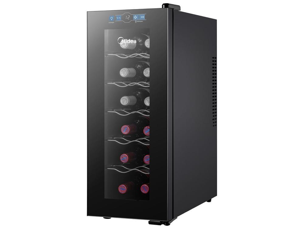 Adega Midea 12 Garrafas Preta com LED MDRW066FGGGL3 - 9