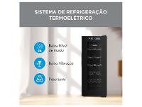 Adega Midea 12 Garrafas Preta com LED MDRW066FGGGL3 - 2