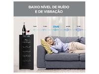 Adega Midea 12 Garrafas Preta com LED MDRW066FGGGL3 - 7