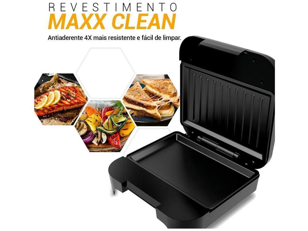 Sanduicheira Grill Philco Preta Antiaderente PGR25A 750W - 3