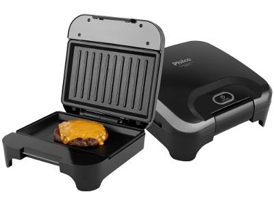 Sanduicheira Grill Philco Preta Antiaderente PGR25A 750W
