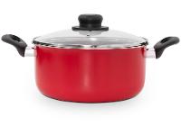 Caçarola Multiflon Antiaderente com Tampa 16cm 1,4L Vermelho Gourmet - 2