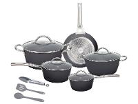 Jogo de Panelas Neuhaus Revestimento Cerâmico de Alumínio Forjado Preto Fundo Triplo 8 Peças Ceramic Prime - 1