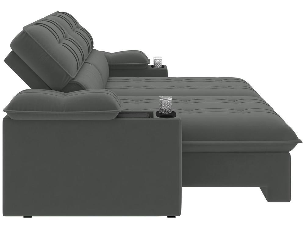 Sofá 2 Lugares Retrátil Reclinável Veludo Stanley Besthouse - 9