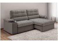 Sofá 2 Lugares Retrátil Reclinável Veludo Stanley Besthouse - 1