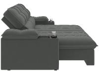 Sofá 2 Lugares Retrátil Reclinável Veludo Stanley Besthouse - 9