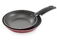 Frigideira Antiaderente Multiflon de Alumínio Gourmet Vermelho 18cm e 22cm - 2