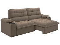 Sofá 2 Lugares Retrátil Reclinável Veludo Stanley Besthouse - 3