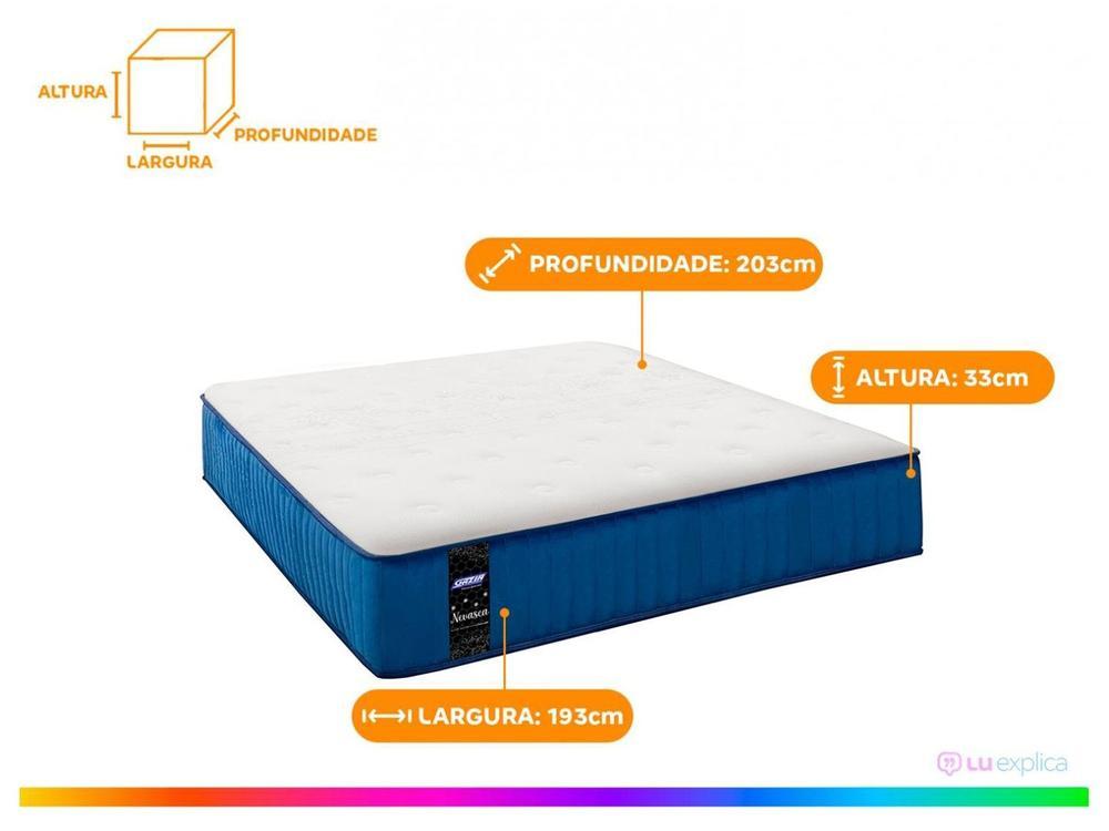 Colchão King Gazin de Mola 33x193x203cm Nevasca - 2