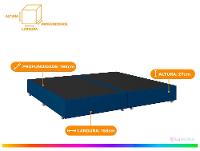 Base Cama Box Queen Gazin 27x158x198cm Nevasca - 5