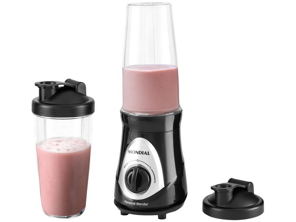 Liquidificador Mondial Personal Blender DG-01 2 Velocidades 300W Preto e Prata - 1