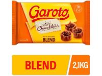 Barra de Chocolate Chocolateria Blend Chocolate ao Leite e Meio Amargo 2,1kg Garoto - 2