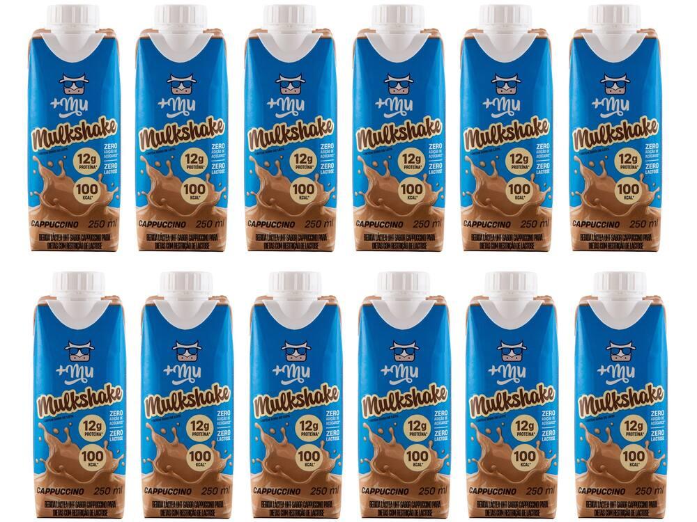 Bebida Láctea UHT com 12g de Proteínas +Mu Cappuccino sem Lactose 250ml 12 Unidades - 1