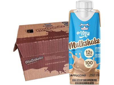Bebida Láctea UHT com 12g de Proteínas +Mu Cappuccino sem Lactose 250ml 12 Unidades